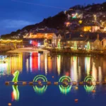 Mousehole Christmas lights for Christmas in Cornwall